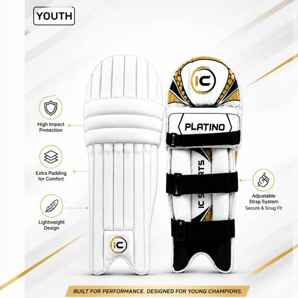 Intellect Creation Cricket Batting Pad For Tennis Ball and Soft Leather Youth (36 - 38 cm) Batting Pad