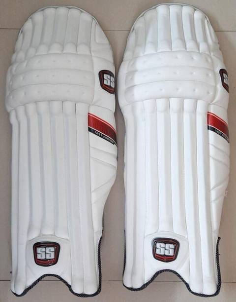 DUROSPORTS Cricket Batting Pads Leg Guards White Youth (36 - 38 cm) Batting Pad