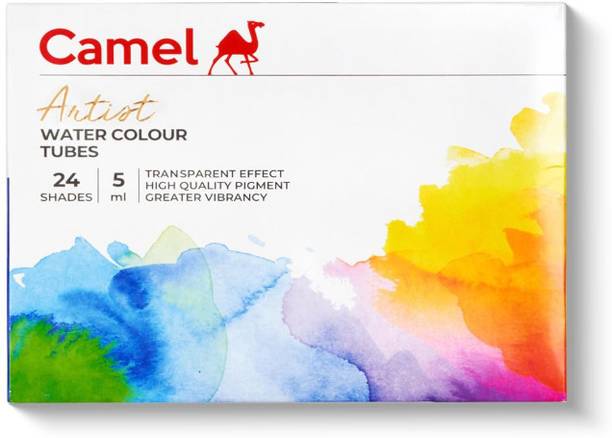 Camlin 1304190 - CAM ARTIST WATER COLOUR TUBES 24 SHADES 5ML