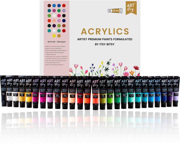 ITSY Bitsy Artists Acrylic Paint Set - 26 Colours X 15ml