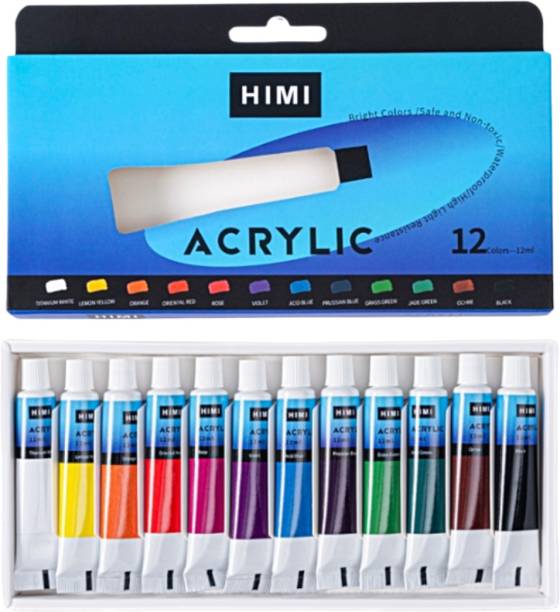 thoovi MIYA Acrylic Paint 12ml Tubes Set - 12 Colours