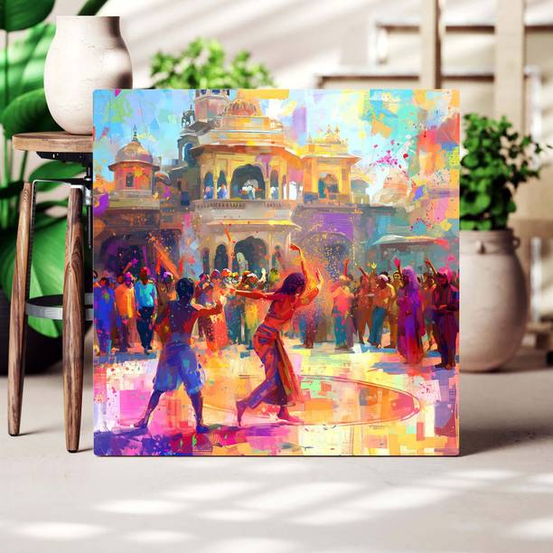 Indianara Canvas 24 inch x 24 inch Painting With Frame