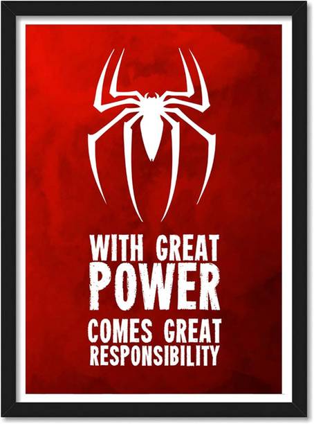 JGZ MANUFACTURERS Spiderman Digital Reprint 12 inch x 8 inch Painting