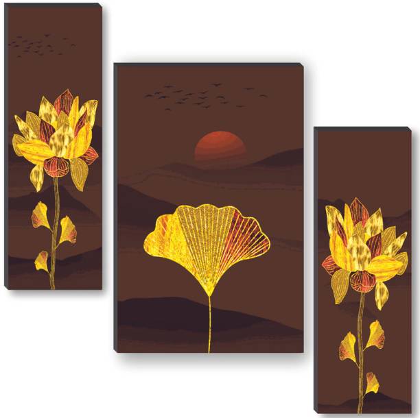 saf beautiful flower pot UV textured self adeshive Digital Reprint 18 inch x 12 inch Painting