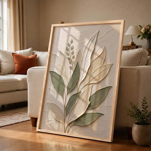 KOTART Botonical Art Home Decoration Painting With Frame For Living Room Acrylic 17 inch x 13 inch Painting