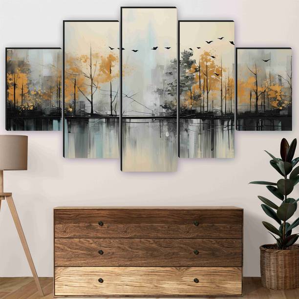 सैफ Nature scenery wall painting for living room, wall decoration, home decoration डिजिटल रीप्रिंट 18 inch x 30 inch पेंटिंग