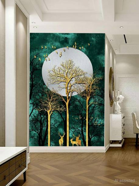 DECOR Production Wall Painting Scenery for Home Decor, Office etc Digital Reprint 56 inch x 28 inch Painting