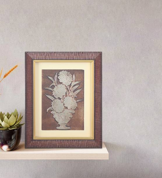 Shree Kala Home Decor Premium Luxury Looking Flower Paintings for Home Wall Decoration Painting Embossed 9 inch x 11 inch Painting