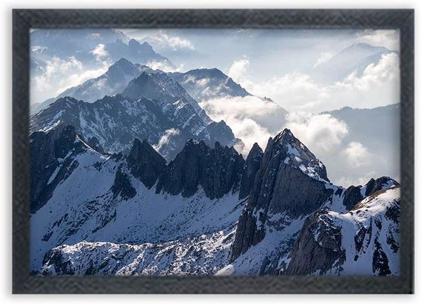 Krandsons Beautiful Scenery Nature Painting Wall Mounted Painting Digital Reprint 11 inch x 8.5 inch Painting