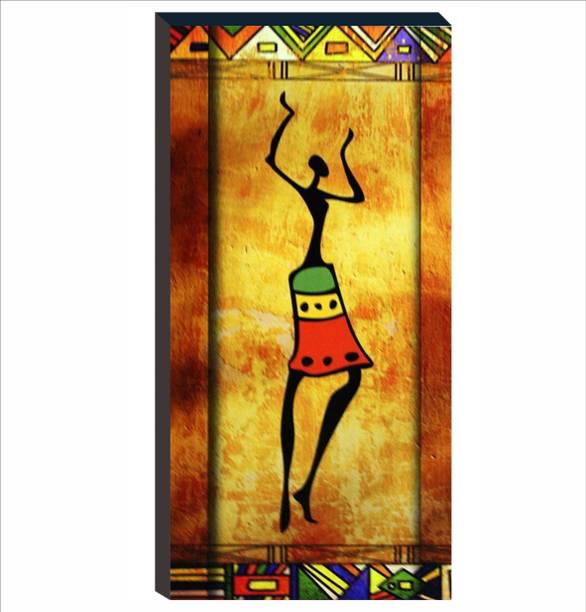 WALLMAX African Lady Wall Painting Home Decor and Gift Items Digital Reprint 12 inch x 18 inch Painting