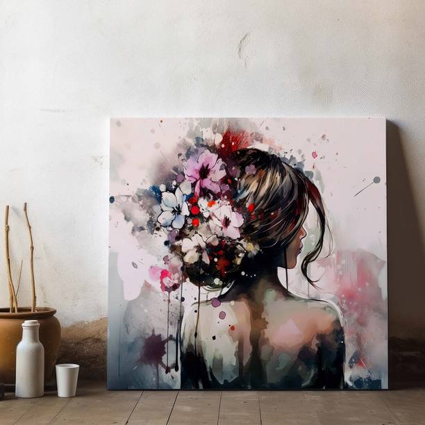 Indianara Modern Canvas Art Painting for Living Room | Bedroom | Office | Hotel Canvas 20 inch x 20 inch Painting