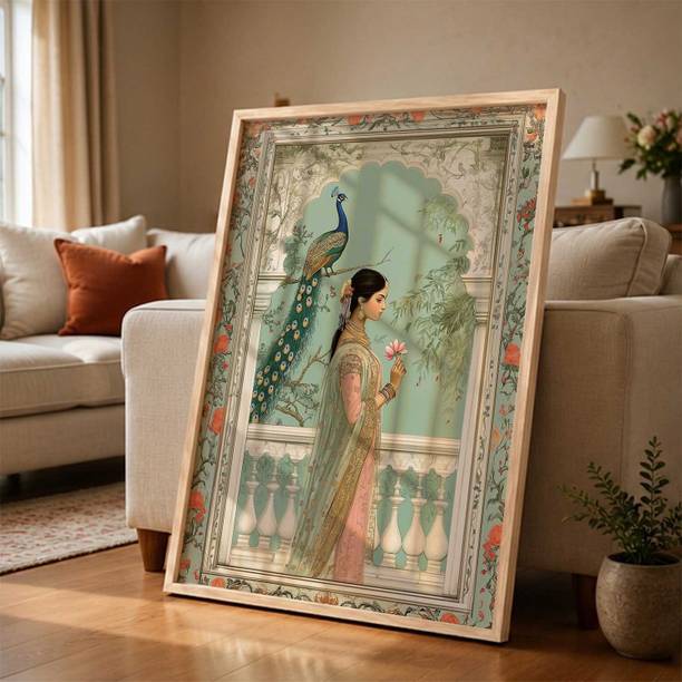 KOTART Traditional Wall Art Painting Home Decoration With Frame For Living Room Acrylic 20 inch x 14 inch Painting