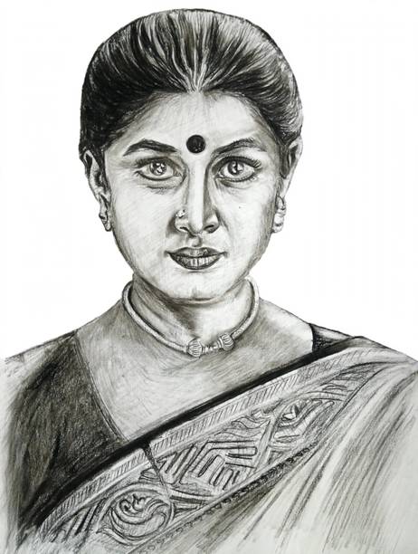Banuarts Pencil 16.5 inch x 11.7 inch Painting