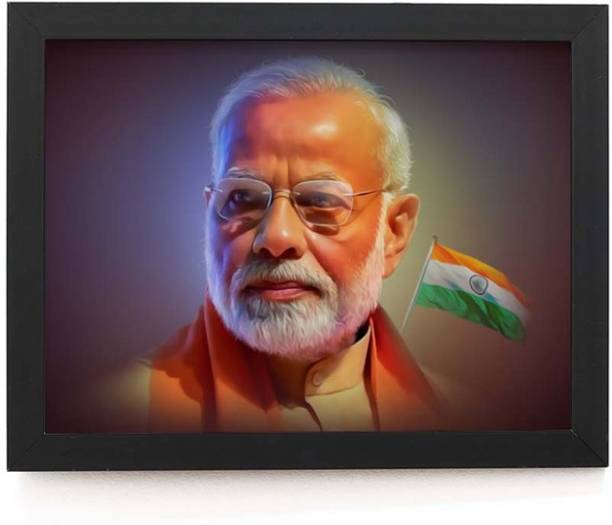 TheKarkhana "Prime Minister Narendra Modi Ji" Laminated (Without Glass) Digital Reprint 12 inch x 8 inch Painting