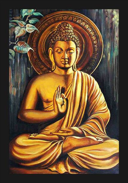 shivang craft buddha photo frame-10_SNC Digital Reprint 14 inch x 20 inch Painting