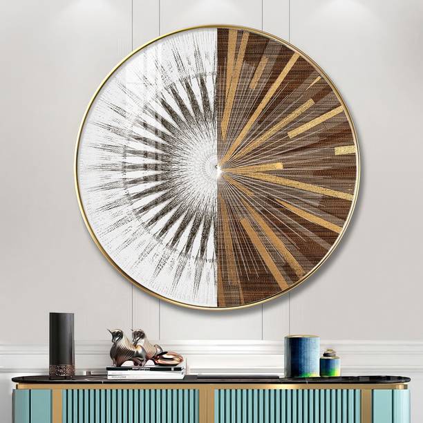 ArtMantra ArtMantra RD-69 modern art round wall painting Digital Reprint 12 inch x 12 inch Painting