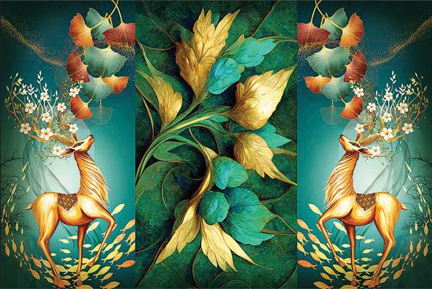 RANGOLI Modern Art Painting For Home Decoration Digital Reprint 12 inch x 18 inch Painting