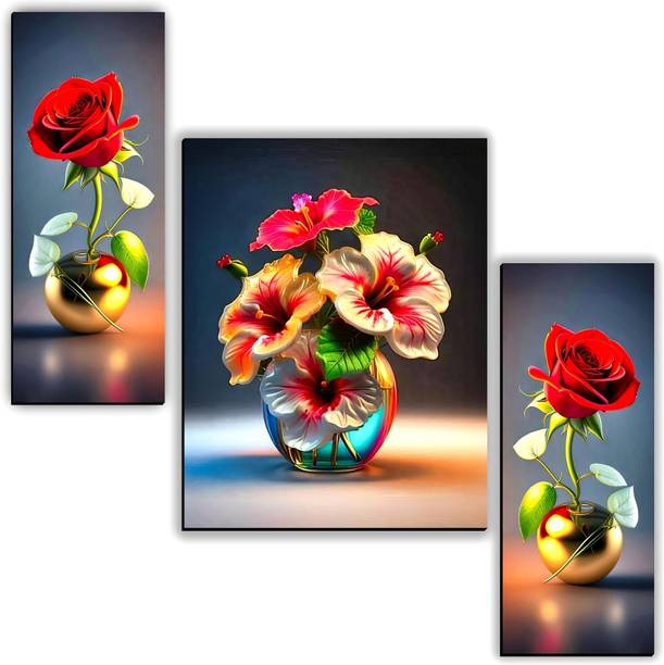 ArtMantra Stylish Flower Scenery Wall Painting for Home Decor Digital Reprint 11 inch x 18 inch Painting