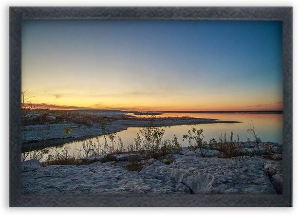 Krandsons Beautiful Scenery Nature Painting Wall Mounted Painting Digital Reprint 11 inch x 8.5 inch Painting