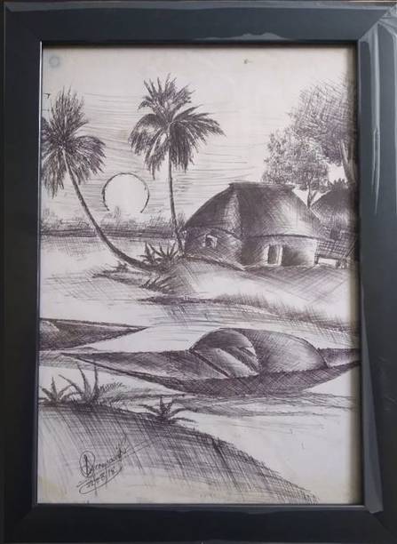 NKStore KBPNT002 Pencil 13.5 inch x 1 inch Painting