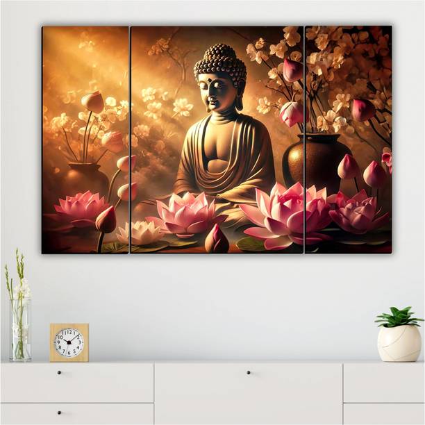 XIDLZ Lord Buddha Meditating Home decor wall painting canvas art Digital Reprint 12 inch x 18 inch Painting