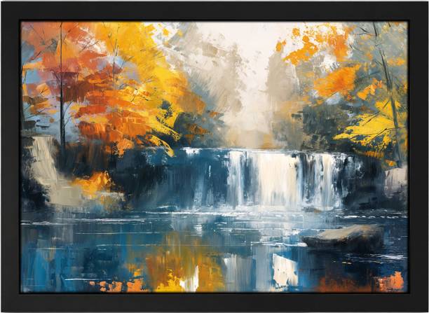 craftery Abstract-scenery-Poster-painting Digital Reprint 14 inch x 10 inch Painting