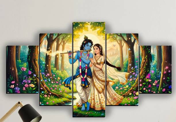 ArtMantra ArtMantra Radha Krishna for Living | Bedroom | Pooja Room | WALL Decoretion Digital Reprint 18 inch x 30 inch Painting