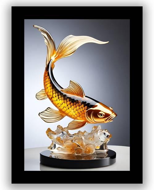 SHOWCASE ARTS FISH IN STAND Digital Reprint 14 inch x 10 inch Painting
