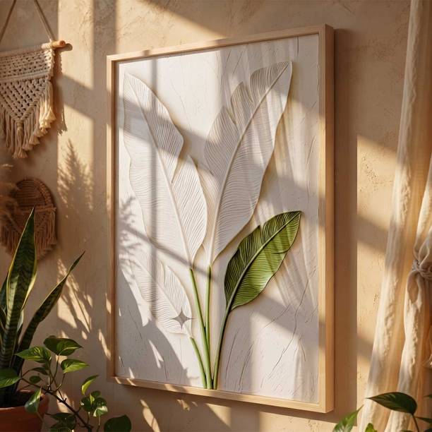Hothouse Botanical Art Wall Painting Home Decoration With Frame For Living Room 3D Painting 17 inch x 13 inch Painting