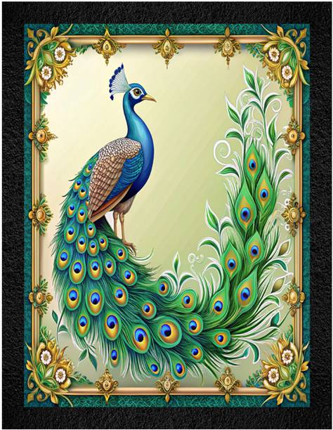 WALL PROFILE Wall Profile "Cultural & Modern Wall Decor" 3D Painting 11 inch x 14 inch Painting