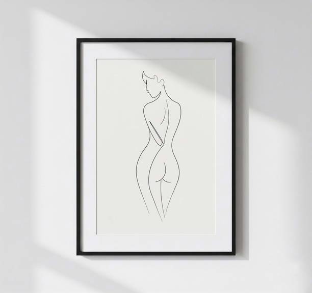 sketra Tranquil Curve Pencil 18 inch x 1 inch Painting