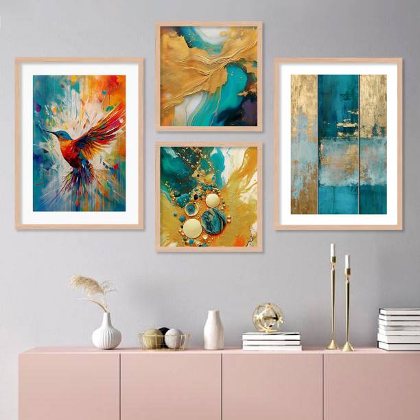 KOTART Aesthetic Wall Decor Paintings with Frame for Home Decoration Digital Reprint 14 inch x 11 inch Painting