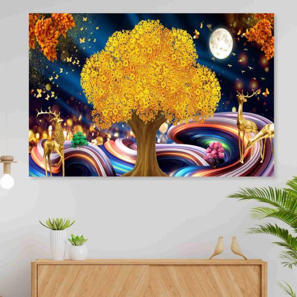 saf Nature Art Unframed vinyl Sparkle Coated Painting For Home décor EXRP-1244 Digital Reprint 24 inch x 36 inch Painting