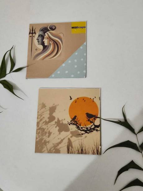 motordreamscape Shiv Parvati And Birds Combo created with expert shading and fine lines Pencil 15 inch x 10 inch Painting