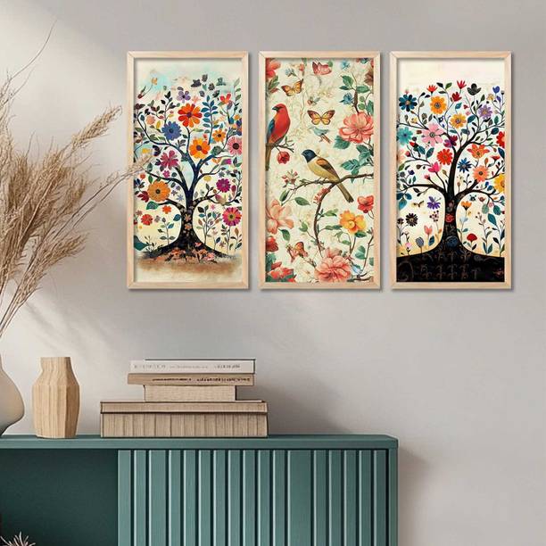 KOTART Traditional wall art Pichwai Painting Frame For Living Room Bedroom Digital Reprint 13 inch x 7 inch Painting