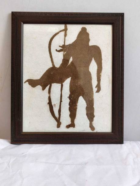 Cowmart Traditional Gobar Painting | Handcrafted Eco-Friendly Wall Art NA 7 inch x 10 inch Painting