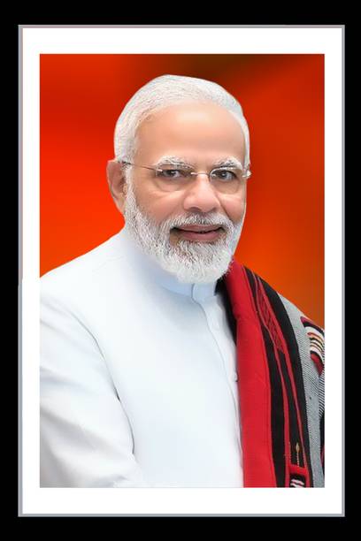 Maalgoodies Narendra Modi Digital Reprint 12 inch x 8 inch Painting