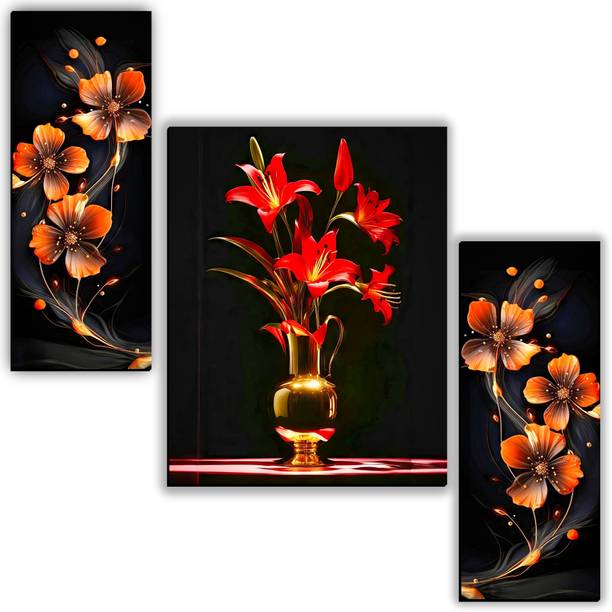 JB Creations Stylish Flower Scenery Wall Painting for Home Decor Digital Reprint 12 inch x 18 inch Painting