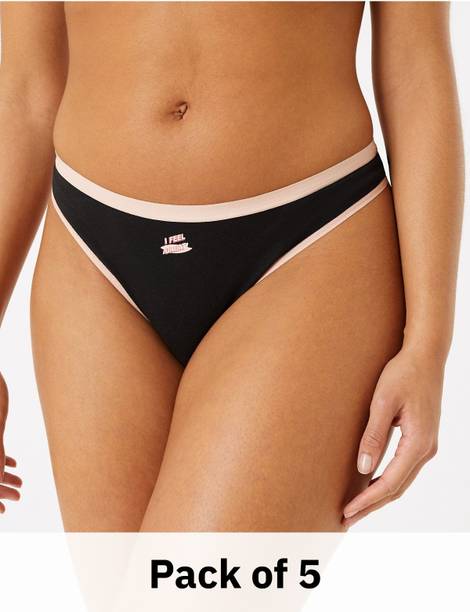 Pack of 5 Women Thong Multicolor Panty