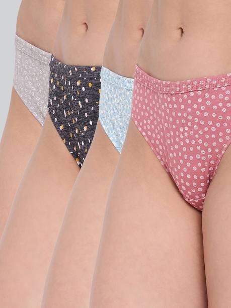 Lyra Pack of 4 Women Hipster Multicolor Panty