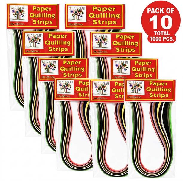 SATV PAPER QUILLING STRIPS PACK OF 10 5MM