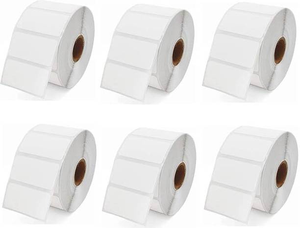 Seeka Direct Thermal Barcode Label 2x1 inch (50mm x 25mm) 1 UPS, 400 Labels/Roll Self Adhesive Paper Label