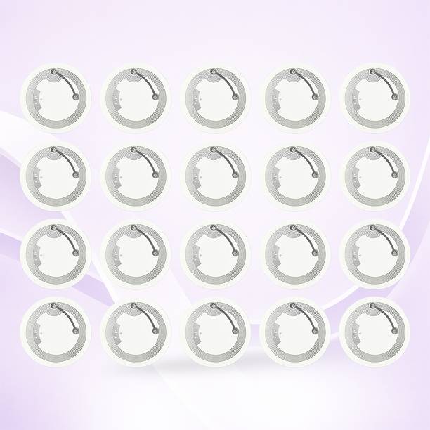 Zeswin NFC Sticker RFID NFC Tag 144 Bytes Memory Programmable, Editable (Set of 20 ) NFC Paper Label