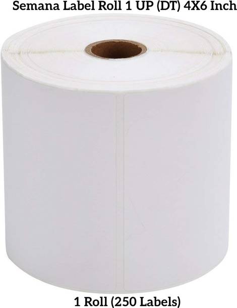 Semana DirectThermal BarcodeLabel 4x6Inch(100X150mm)1Up,250Label perRoll(Pack Of 1Roll) Self Adhesive Paper Label