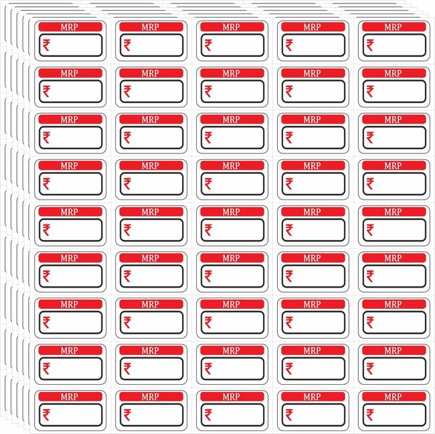 YVETTE MRP Sticker Labels Self Adhesive Sticker 3.5x2 cm (Pack of 1000) 1000 Self ADHESIVE LABELS Paper Label