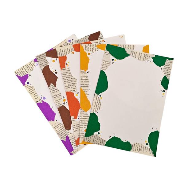 Project Banao PB A4 Handmade Designer Sheets for Projects (Set of 10) |180 GSM Scrapbook Paper NA Paper Label