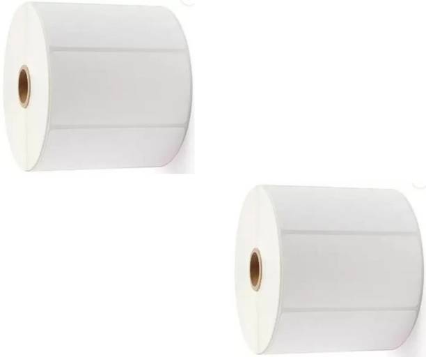Solitaire 100x25 Direct Thermal Label,1 Roll Of 2000 Pcs,Pack Of 2 Rolls,Total 4000 Label Self Paper Label