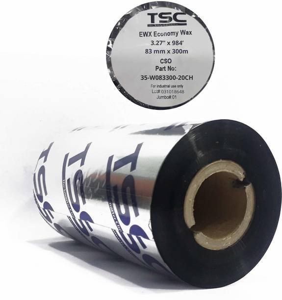 TSC TSC Thermal Transfer Wax Ribbon for Label, Tag, Barcode Printing Wax (EWX - 83mm x 300m) Thermal Transfer Paper Label