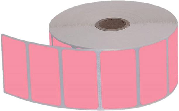BlackDreams Paper Label Stickers 50x25mm(2x1 inch) Barcode Label Chromo Inside Winding 1 ups 1750 Labels, 3 Roll Paper Label