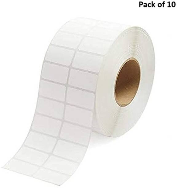 True-Ally Chromo Barcode Label Sticker-2x1"-2 Ups-2000 Labels/Roll(Ribbon Required)-10Roll Self Adhesive Paper Label